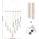 Hanging Photo Display Macramé with Light Wall Décor - Battery Powered_1