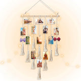 Hanging Photo Display Macramé with Light Wall Décor - Battery Powered_5