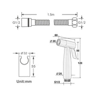 Stainless Steel Toilet Sprayer Handheld Bathroom Bidet_3