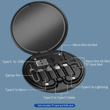 Multi-type Compact Cable Card with Cable & USB Adapter Storage Box_11