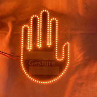 Finger Gesture Vehicle Light For Road Hand Signal with Remote Control- Battery Operated_3