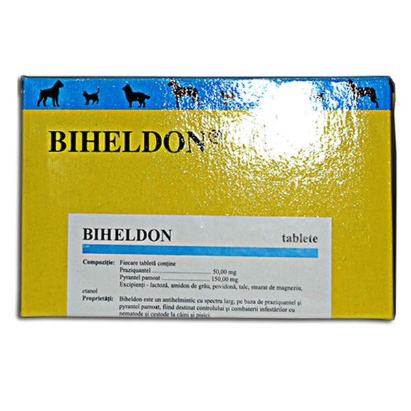 BIHELDON 50cp Praziquantel,Pyrantel pamoat for Dog and Cat