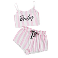 2 Pieces Summer Short Sleepwear
