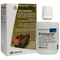 POSATEX 17,5ml Ear Drops ,Otic suspension for Dog Treat otits